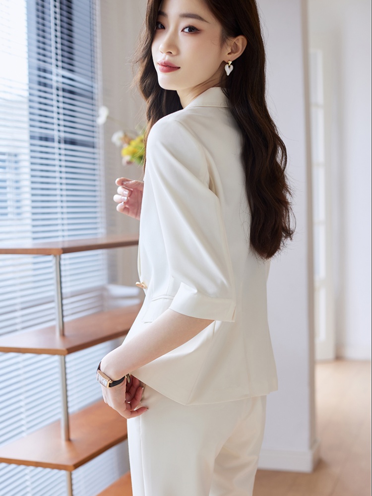 Spring temperament coat fashion business suit 2pcs set for women