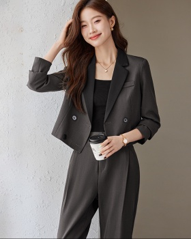 Slim tops business suit 2pcs set for women