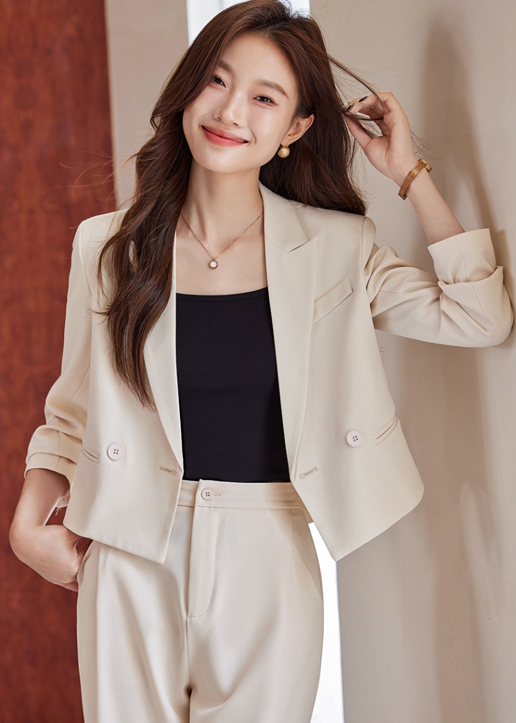 Short business suit suit pants 2pcs set for women