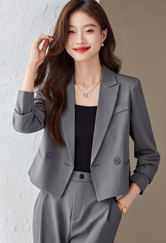 Short business suit suit pants 2pcs set for women