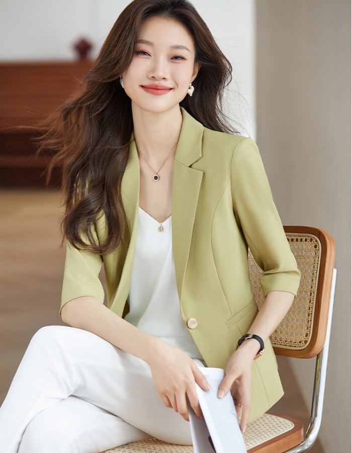 Temperament business suit short tops for women