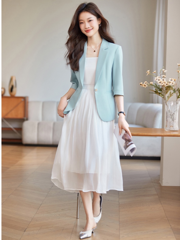 Temperament business suit short tops for women