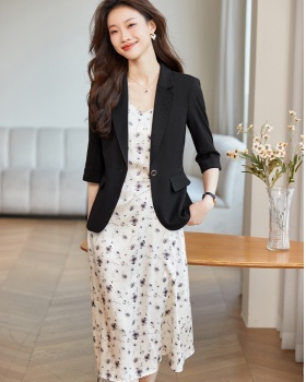 Spring and autumn business suit short coat 2pcs set for women