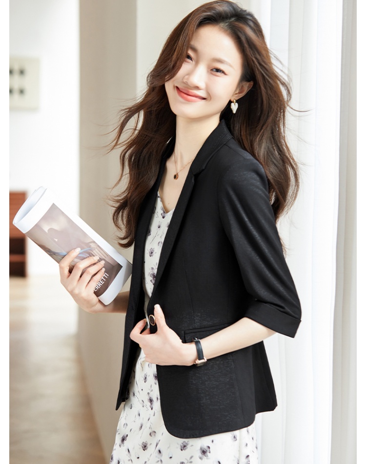 Spring and autumn business suit short coat 2pcs set for women