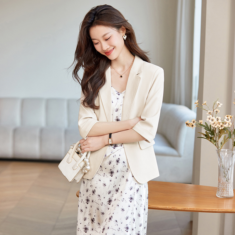 Spring and autumn business suit short coat 2pcs set for women