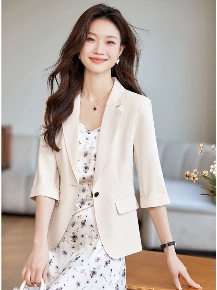 Spring and autumn business suit short coat 2pcs set for women