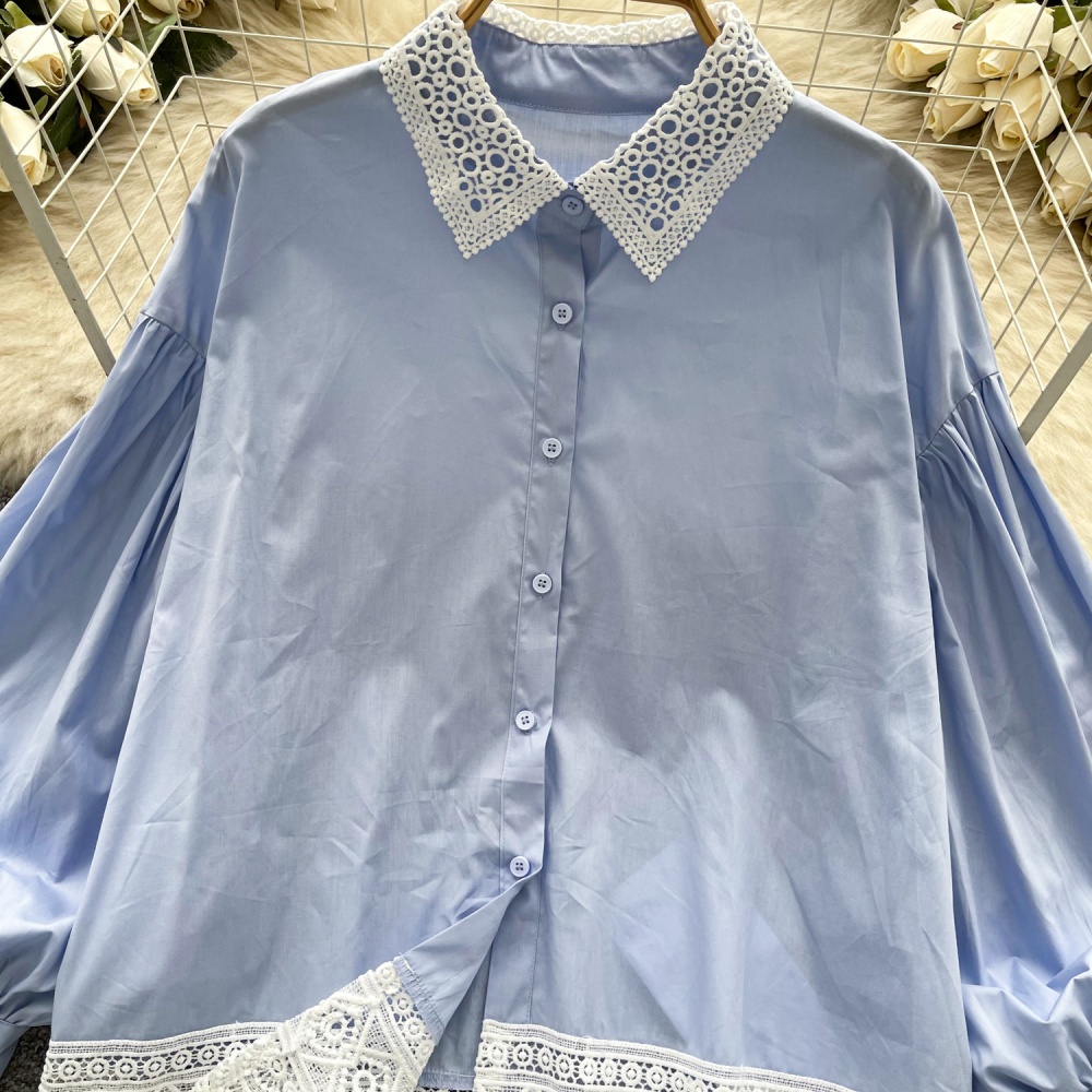 Korean style summer shirt temperament tops for women