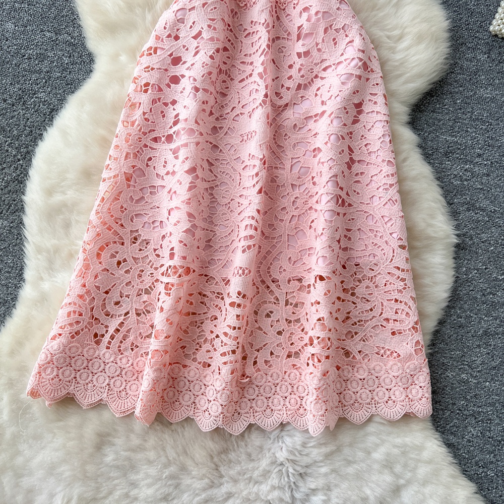 France style lace dress summer long dress for women