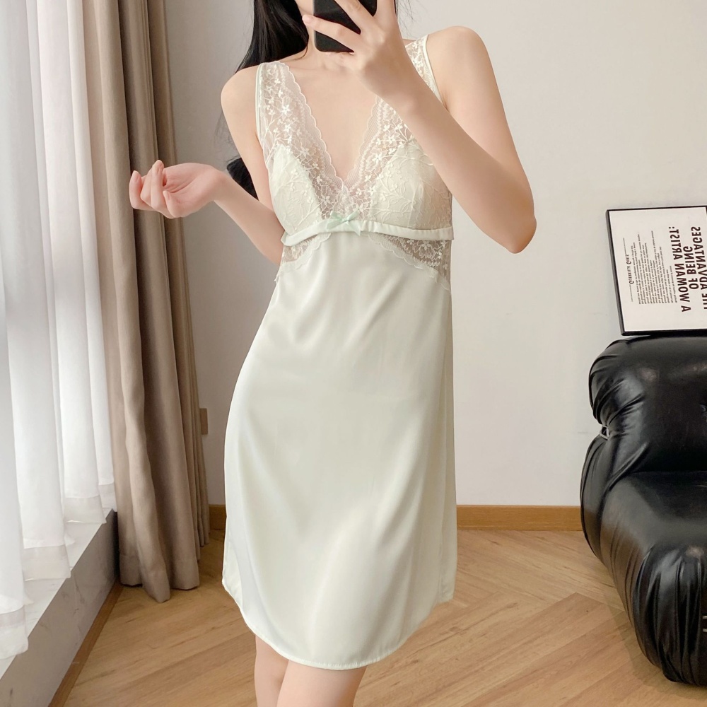 Sexy night dress V-neck nightgown for women