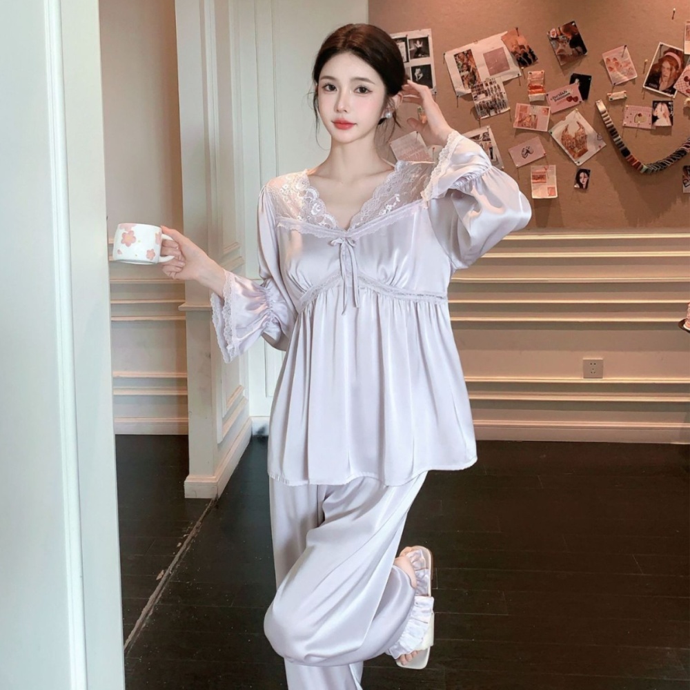 Enticement spring and summer sexy pajamas a set for women