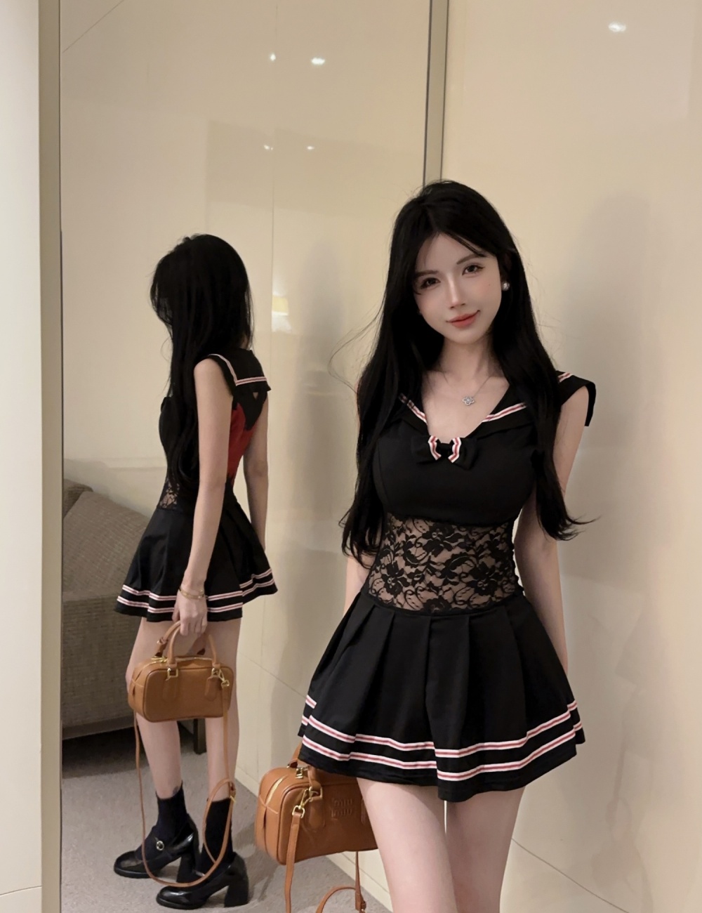 Splice spicegirl enticement lace fashion dress for women