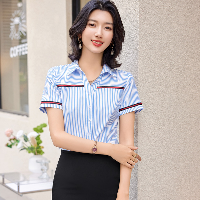 Short sleeve business suit business shirt for women