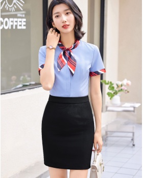 Chinese style work clothing temperament shirt 2pcs set