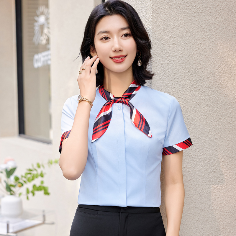 Chinese style work clothing temperament shirt 2pcs set