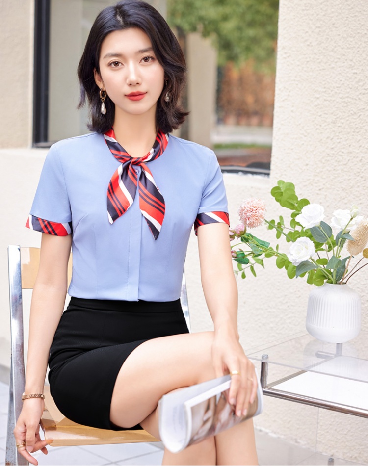 Chinese style work clothing temperament shirt 2pcs set