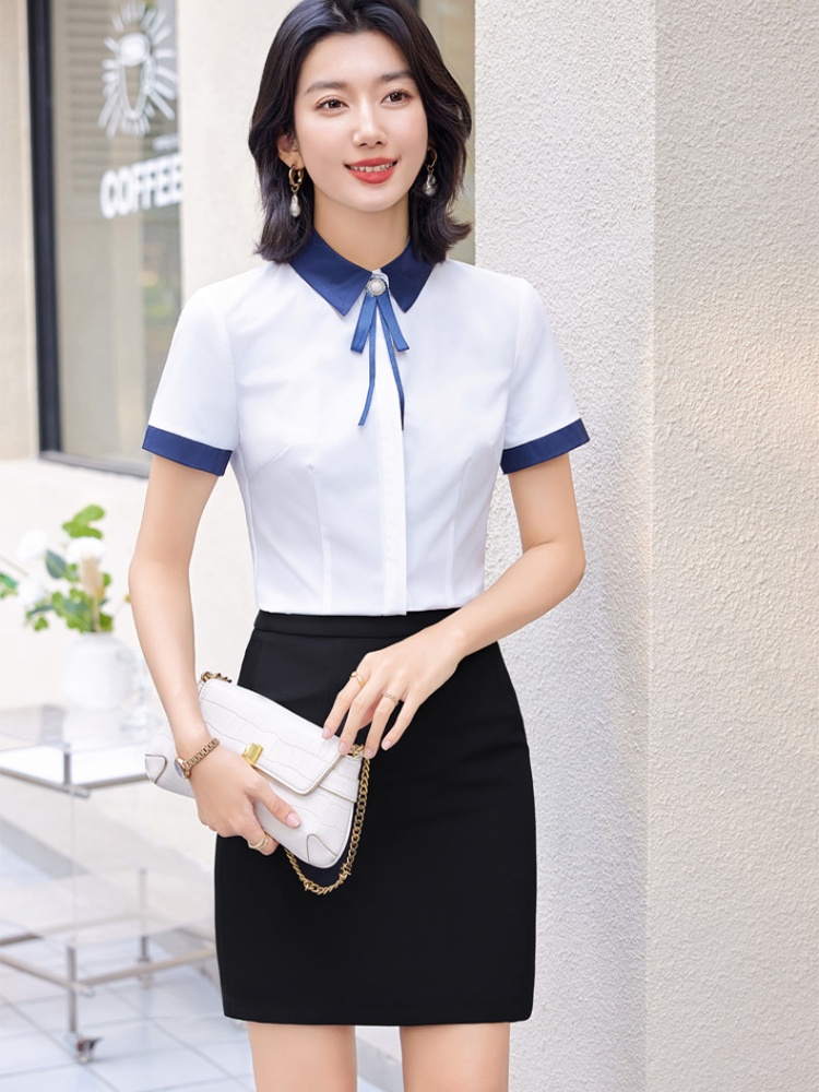 Profession skirt shirt 2pcs set for women