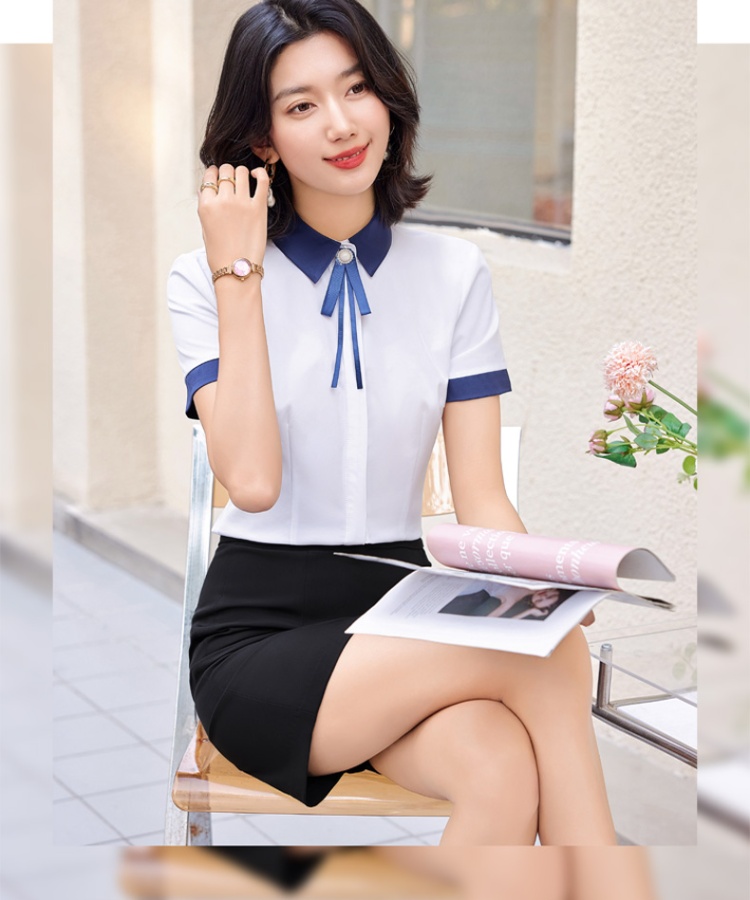 Profession skirt shirt 2pcs set for women