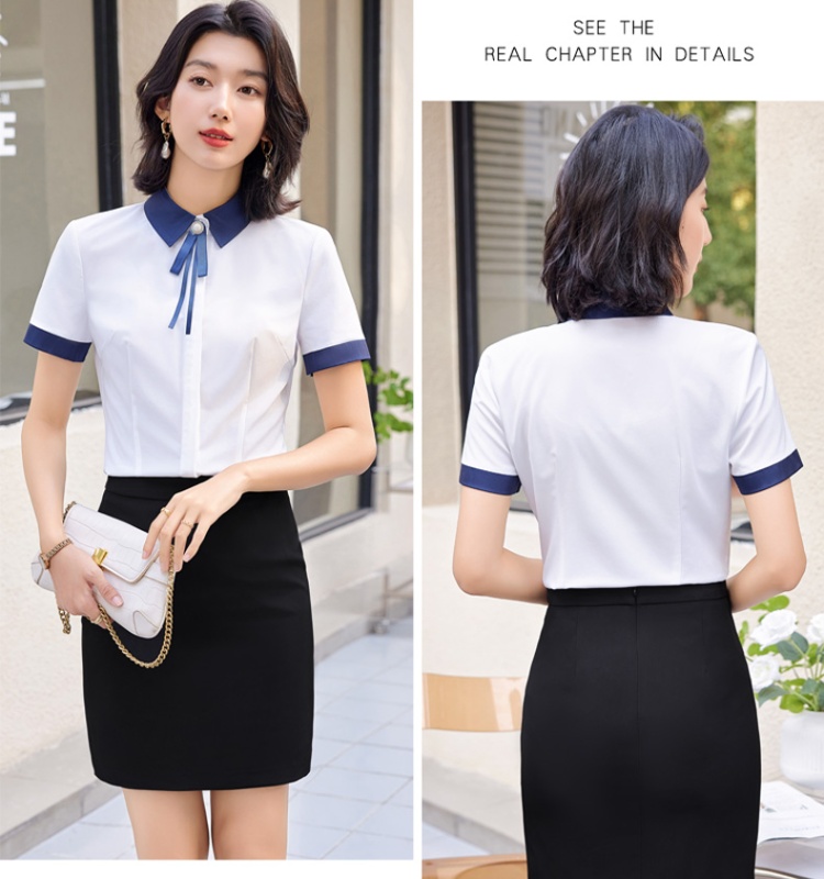 Profession skirt shirt 2pcs set for women