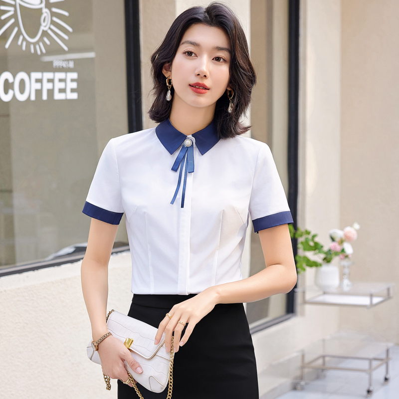 Short sleeve work clothing profession shirt 2pcs set