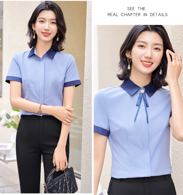 Short sleeve work clothing profession shirt 2pcs set