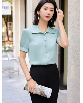 Chinese style shirt work clothing 2pcs set for women