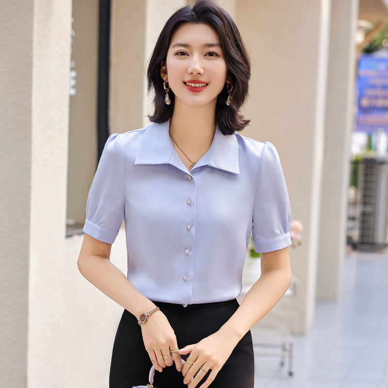 Chinese style shirt work clothing 2pcs set for women