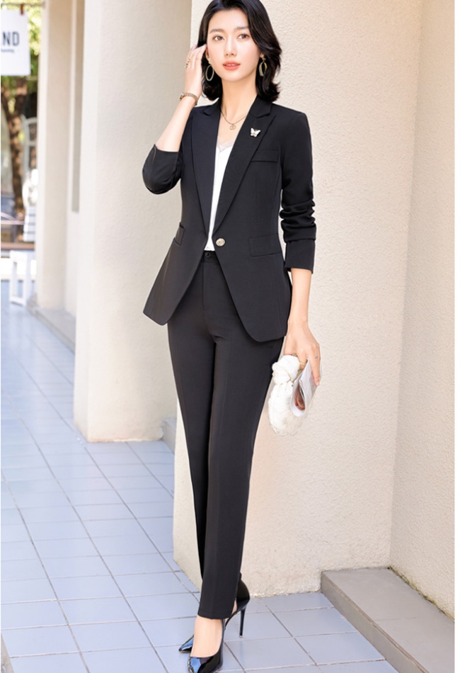 Profession tops slim business suit a set for women