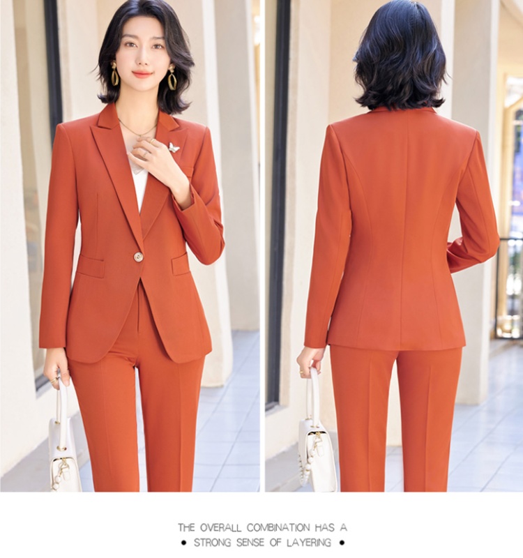 Profession tops slim business suit a set for women