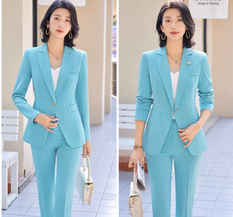 Profession tops slim business suit a set for women