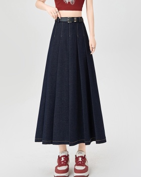 High waist Casual long dress slim spring skirt for women