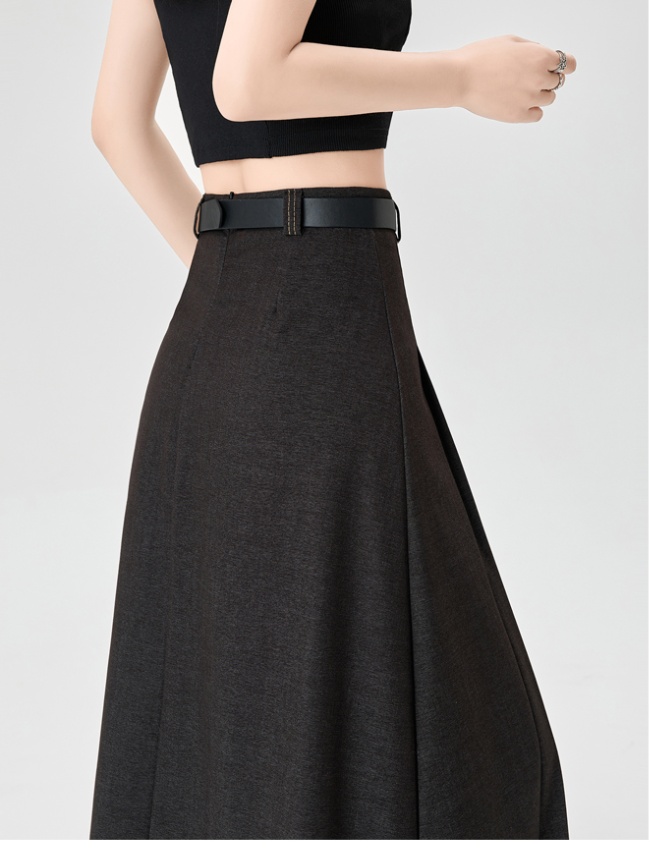 High waist Casual long dress slim spring skirt for women