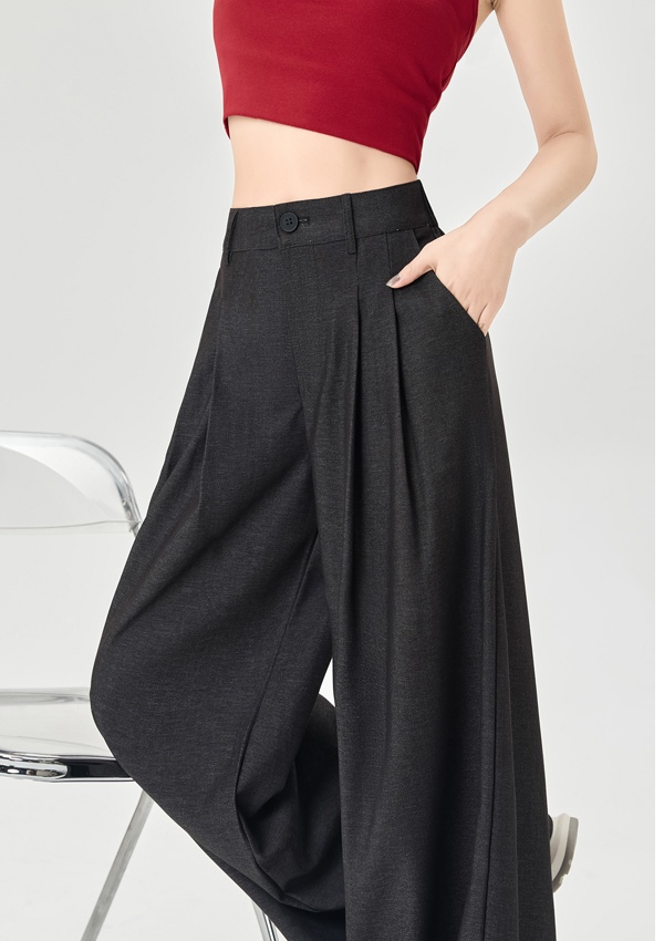 Drape spring and summer wide leg pants slim pants