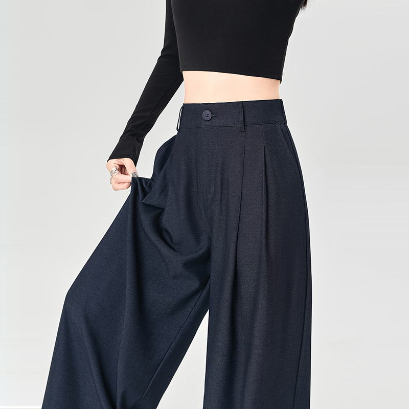 Drape spring and summer wide leg pants slim pants