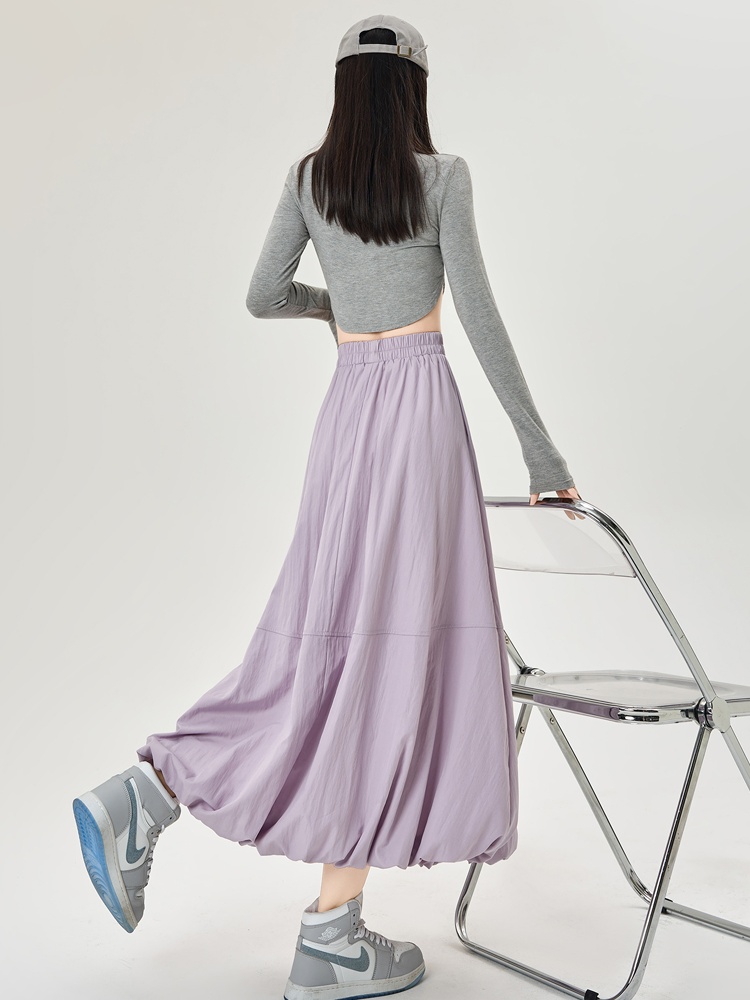 A-line skirt spring and summer long dress for women