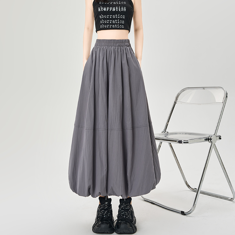 A-line skirt spring and summer long dress for women