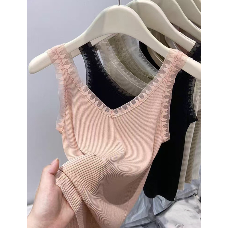 V-neck summer primer vest ice silk fashion vest for women