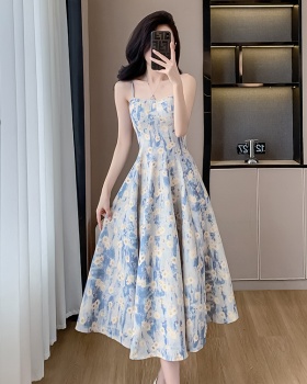 Summer seaside long dress France style dress for women