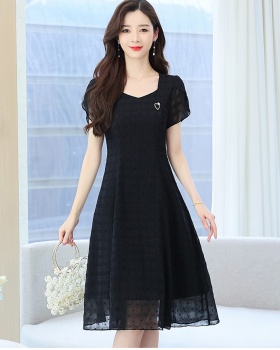 Summer chiffon Western style light luxury dress for women