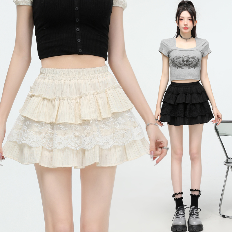 High waist short skirt splice skirt for women