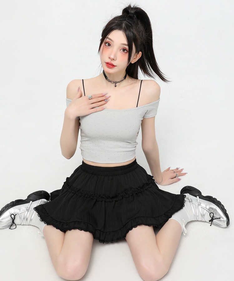 Cake sweet skirt thick and disorderly short skirt for women