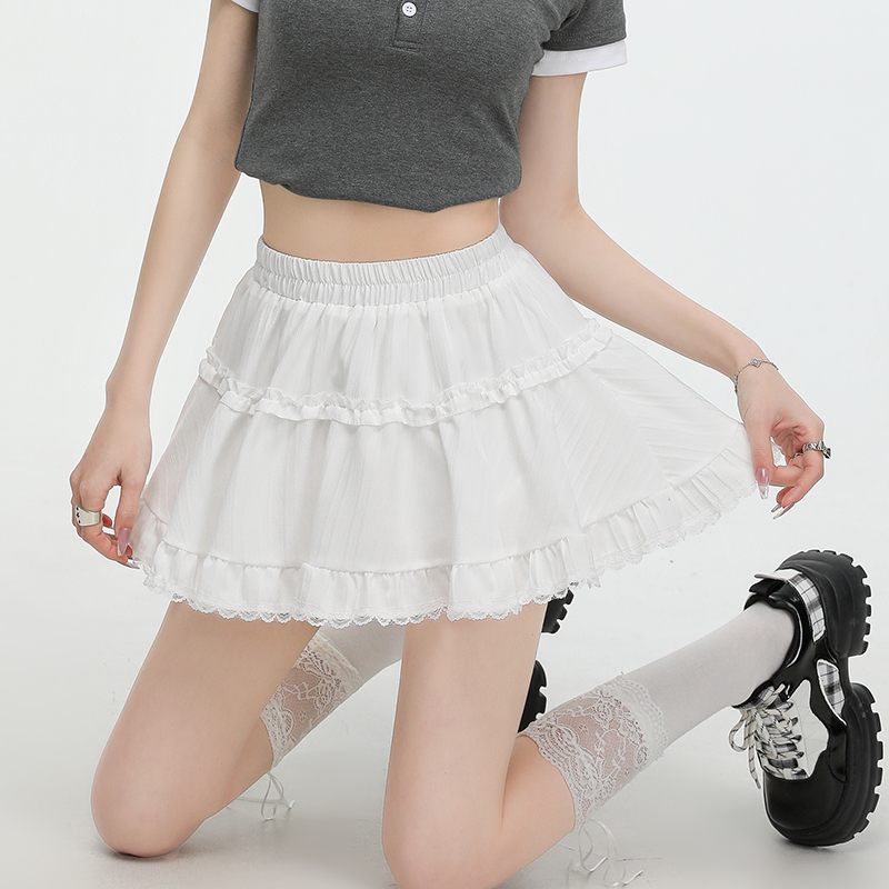 Cake sweet skirt thick and disorderly short skirt for women