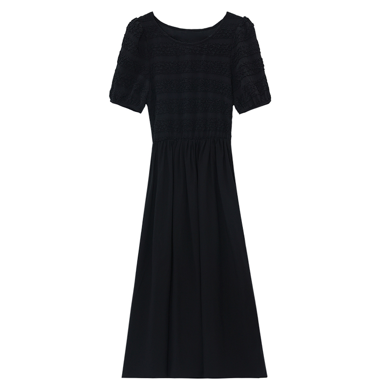 Drape summer long dress temperament dress for women