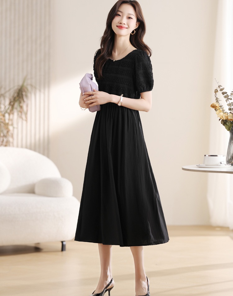 Drape summer long dress temperament dress for women