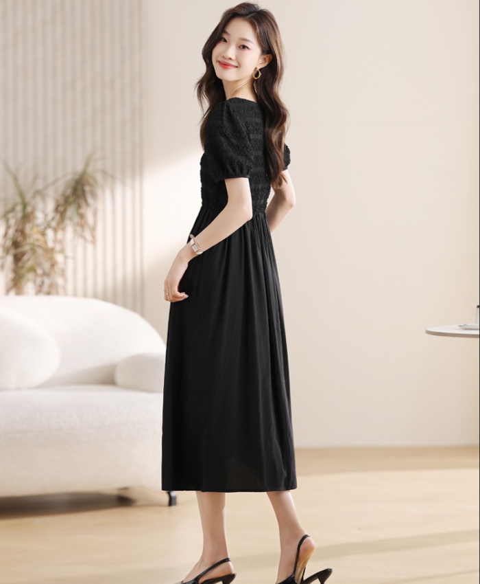 Drape summer long dress temperament dress for women