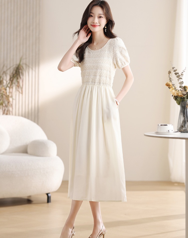 Drape summer long dress temperament dress for women