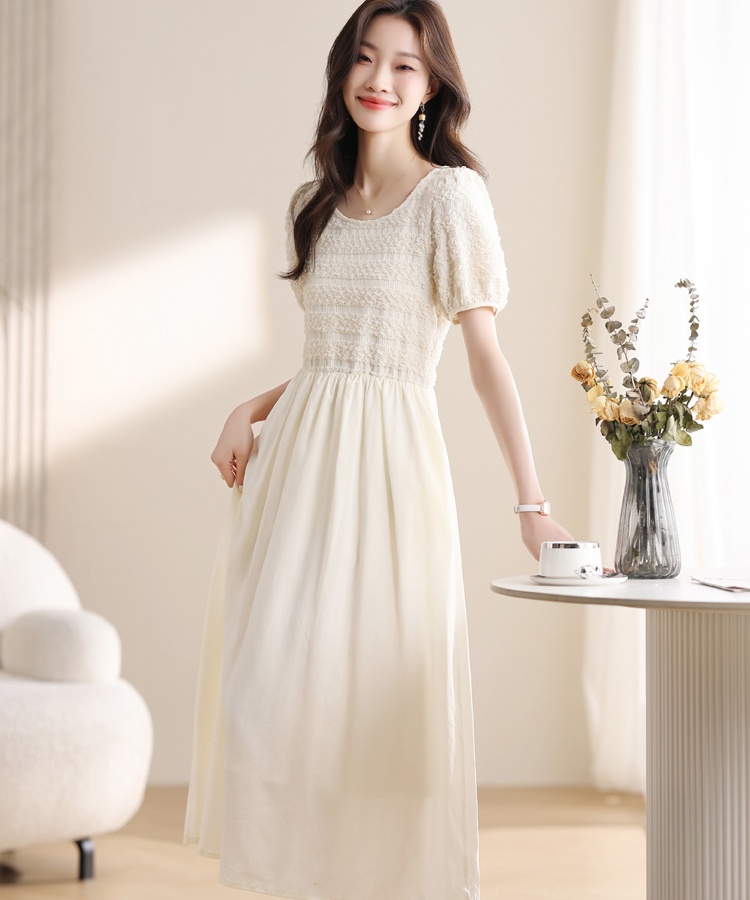 Drape summer long dress temperament dress for women