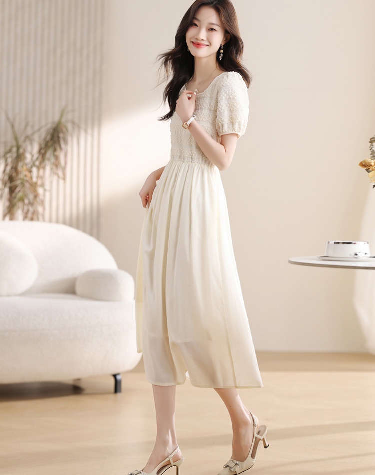 Drape summer long dress temperament dress for women