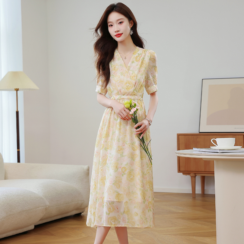 Casual dress temperament long dress for women