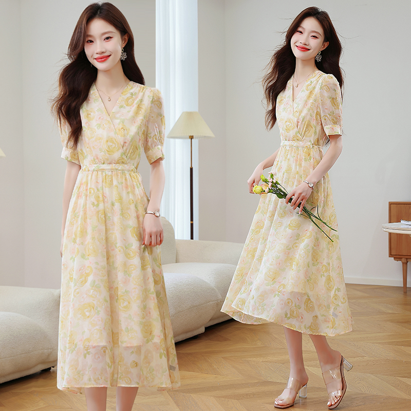 Casual dress temperament long dress for women