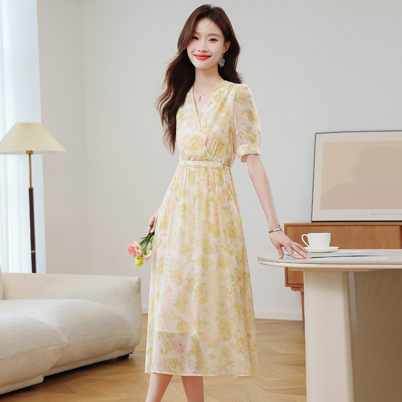 Casual dress temperament long dress for women